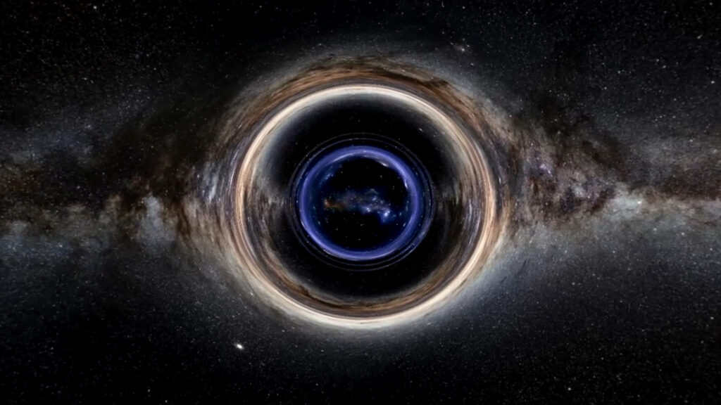 Wormhole simulation.  // Source: YouTube screenshot Pierre-Jean Charpin Wormhole simulation.  // Source: YouTube screenshot Pierre-Jean Charpin